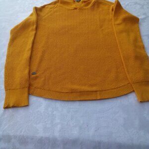 Vintage Lauren Ralph Lauren Gold Women's Hoodie 100% Cotton Petite Small